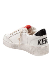GOLDEN GOOSE BALL STAR 2 SNEAKERS IN WHITE LEATHER AND PONYSKIN