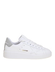 GOLDEN GOOSE PURE STAR SNEAKERS IN WHITE LEATHER