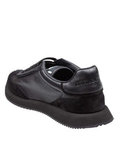 DOLCE E GABBANA SNEAKER CUSHION IN PELLE E CAMOSCIO COLORE NERO