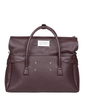 MAISON MARGIELA 5AC BROWN LEATHER HANDBAG