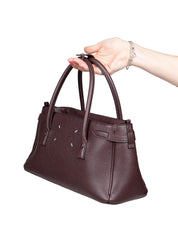 MAISON MARGIELA 5AC BROWN LEATHER HANDBAG