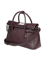 MAISON MARGIELA 5AC BROWN LEATHER HANDBAG