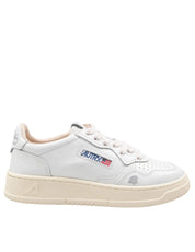 AUTRY MEDALIST LOW LEATHER SNEAKERS, WHITE