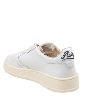 AUTRY MEDALIST LOW LEATHER SNEAKERS, WHITE
