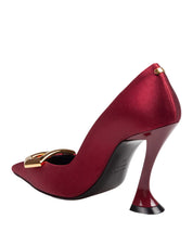 LANVIN DECOLLETE' BUCKLE IN RASO CON TACCO SCOLPITO