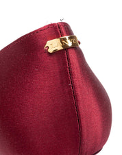 LANVIN DECOLLETE' BUCKLE IN RASO CON TACCO SCOLPITO