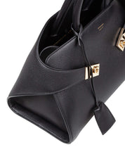 FERRAGAMO HUG TH M HANDBAG IN BLACK LEATHER