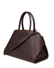 FERRAGAMO HUG TH M BROWN LEATHER HANDBAG