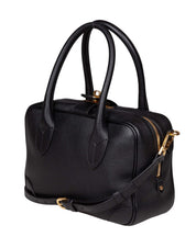 GOLDEN GOOSE BLACK LEATHER WAIST BAG