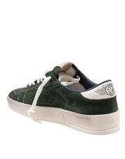 GOLDEN GOOSE SNEAKERS STARDAN IN SUEDE COLORE VERDE E BLU