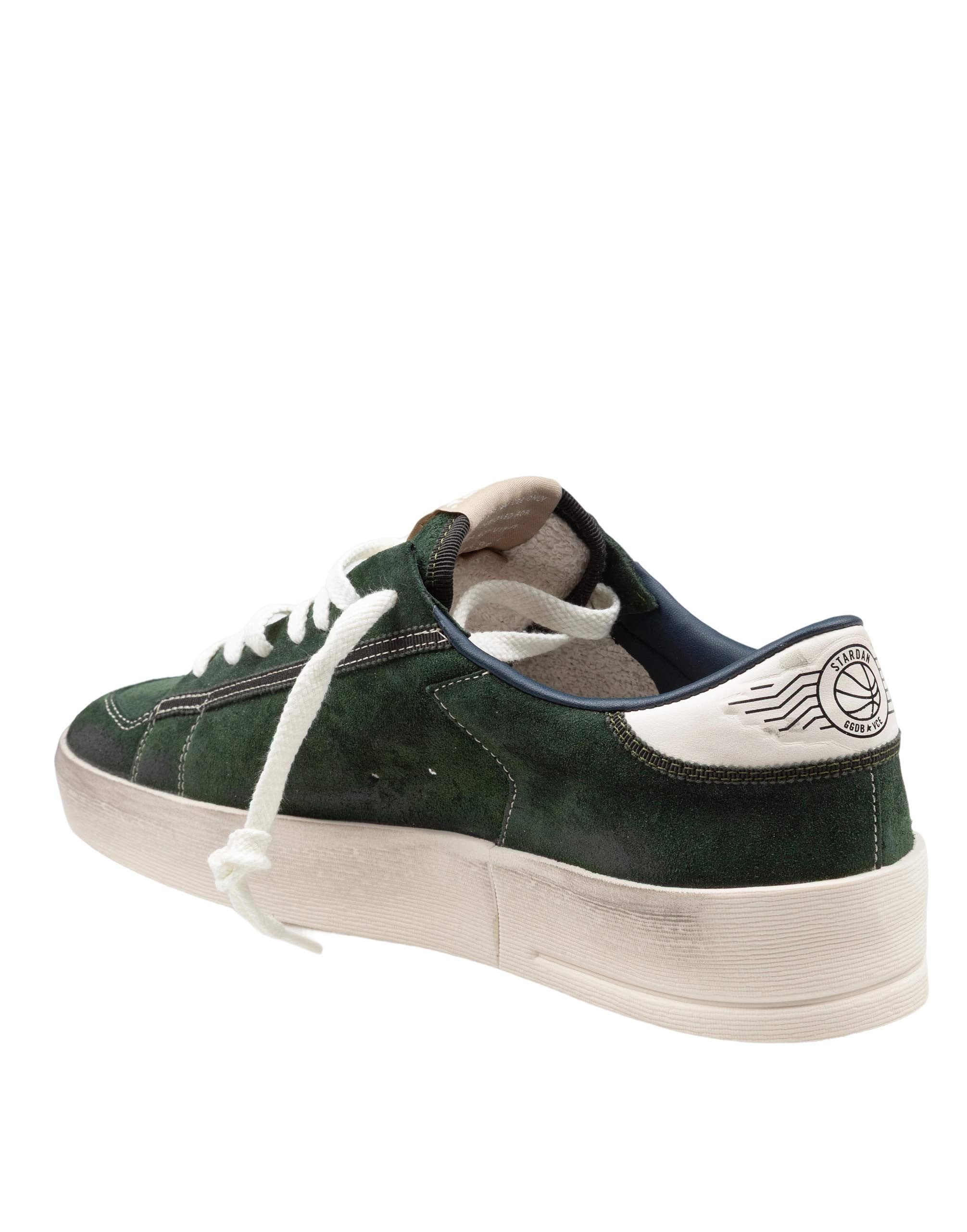 GOLDEN GOOSE SNEAKERS STARDAN IN SUEDE COLORE VERDE E BLU