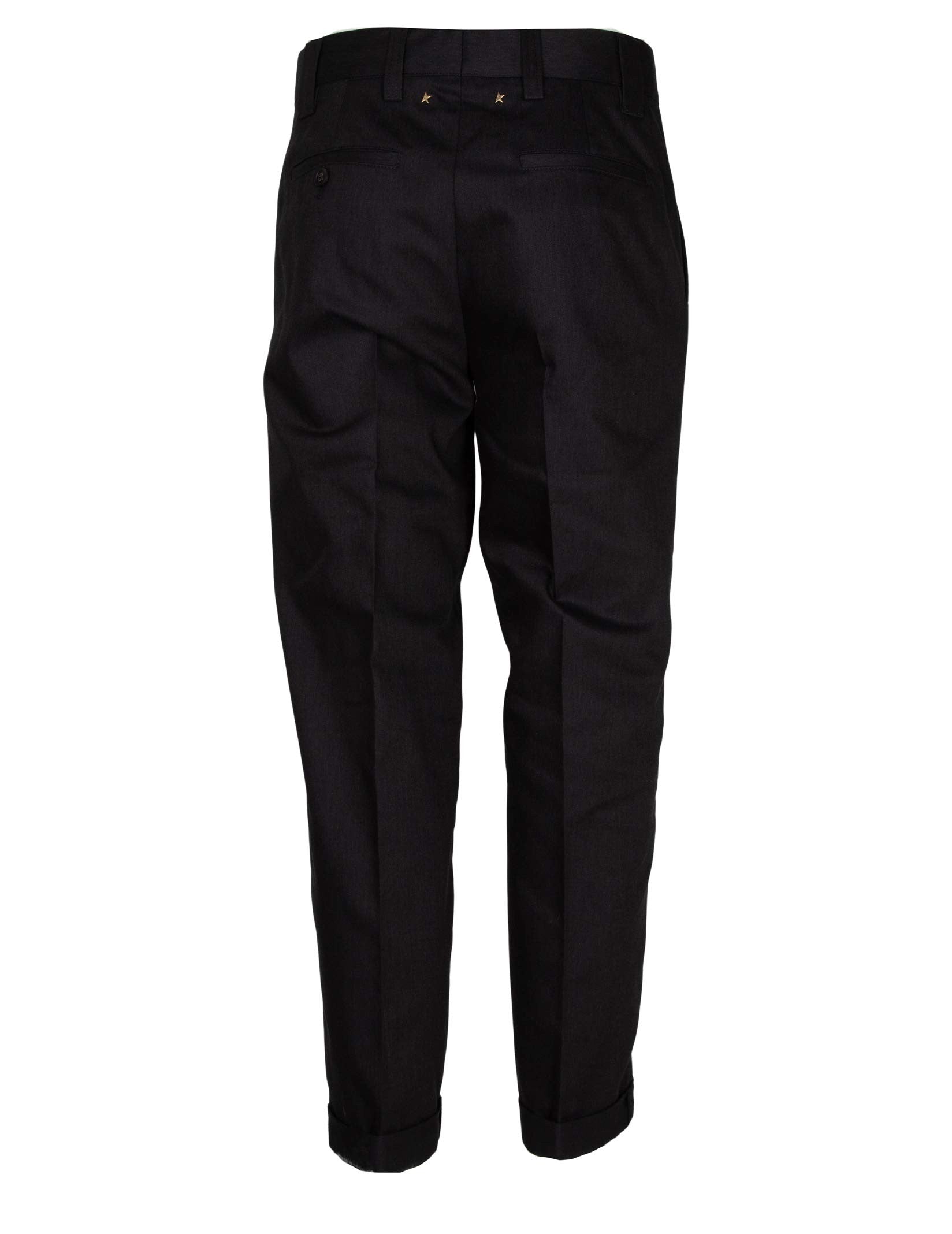 GOLDEN GOOSE SKATE PANTS IN A COTTON BLEND, BLACK