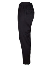 GOLDEN GOOSE TWILL DRAWSTRING PANTS IN BLACK COLOUR