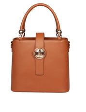 MARCO CASTELLI AGAPE CAMEL LEATHER HANDBAG