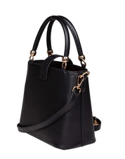MARCO CASTELLI AGAPE LEATHER HANDBAG, BLACK