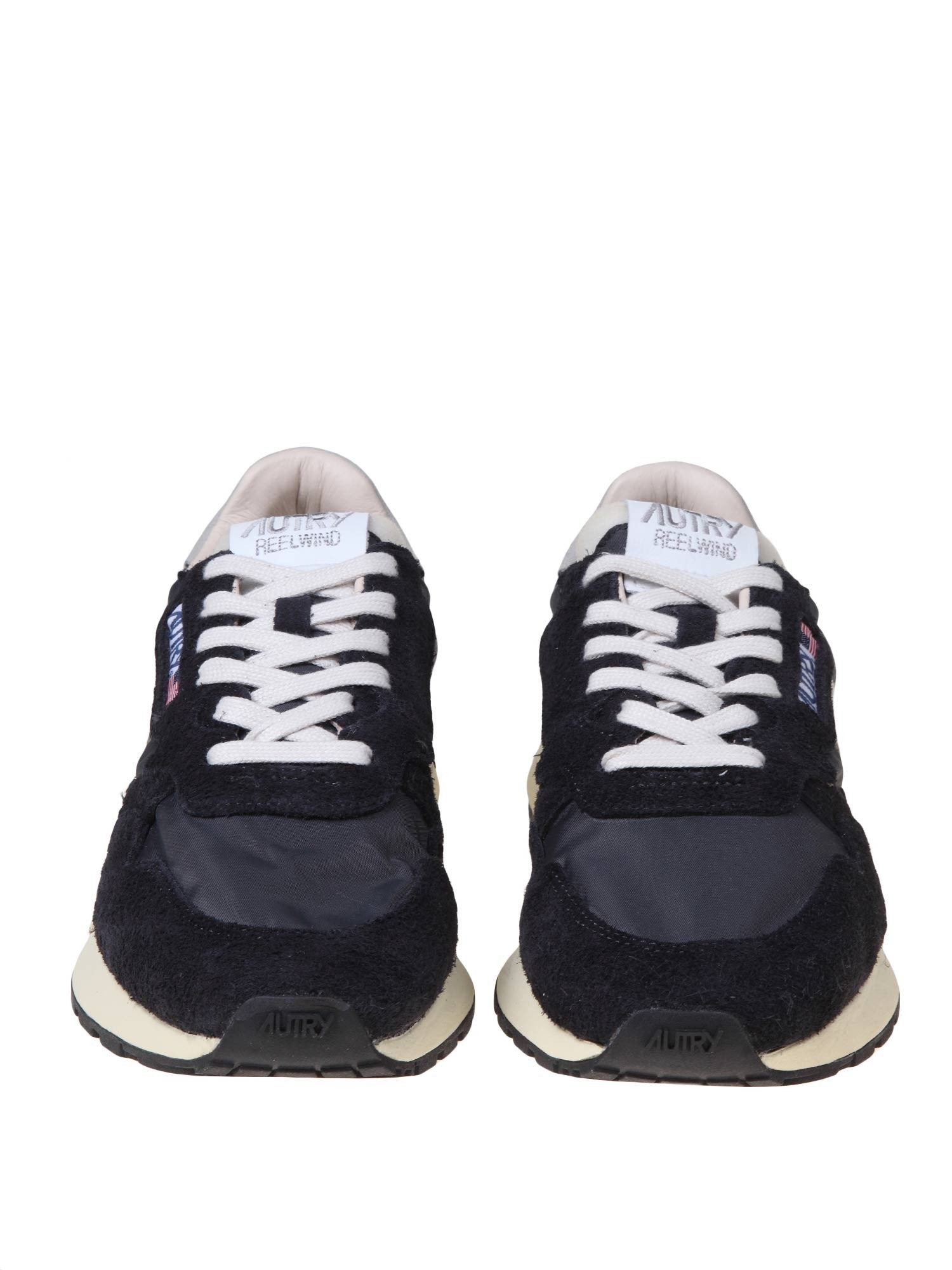 AUTRY SNEAKERS REELWIND LOW IN SUEDE E NYLON COLORE NERO/BIANC