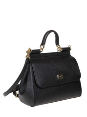 DOLCE & GABBANA BORSA SICILY PICCOLA IN PELLE COLORE NERO