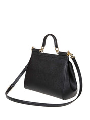 DOLCE & GABBANA BORSA SICILY PICCOLA IN PELLE COLORE NERO