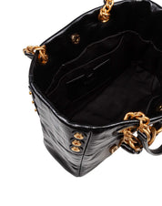 BALMAIN 1945 SOFT CABAS SMALL IN PELLE DI VITELLO COLORE NERO