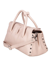 ZANELLATO DOTTA CENTAURO S HAMMERED LEATHER BAG, PINK