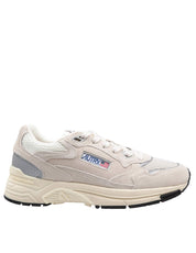AUTRY SNEAKERS HYPERWAY IN SUEDE COLORE SABBIA E SILVER
