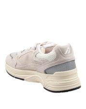 AUTRY SNEAKERS HYPERWAY IN SUEDE COLORE SABBIA E SILVER