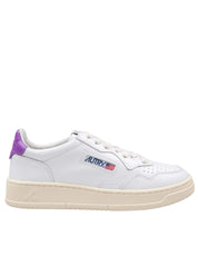AUTRY SNEAKERS MEDALIST LOW IN PELLE COLORE BIANCO E BERRY
