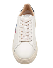 AUTRY SNEAKERS DALLAS LOW IN PELLE COLORE BIANCO CREMA E BLU