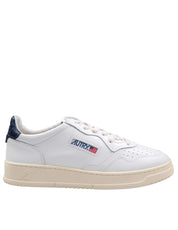AUTRY MEDALIST LOW LEATHER SNEAKERS IN BLUE