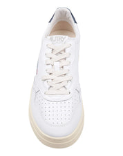 AUTRY MEDALIST LOW LEATHER SNEAKERS IN BLUE