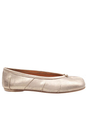 MAISON MARGIELA BALLERINA TABI IN PELLE METALLIZZATA COLORE ORO