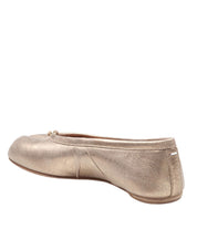 MAISON MARGIELA BALLERINA TABI IN PELLE METALLIZZATA COLORE ORO