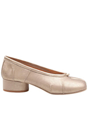 MAISON MARGIELA BALLERINA TABI IN PELLE METALLIZZATA COLORE ORO