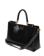 VITTORIA CALFSKIN HANDBAG, BLACK