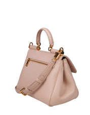 DOLCE & GABBANA MY SICILY HANDBAG IN NUDE LEATHER