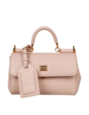 DOLCE E GABBANA BORSA A MANO SICILY IN PELLE COLORE NUDO
