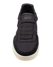 DOLCE & GABBANA SNEAKER PORTOFINO IN NYLON E CROSTA COLORE NERO