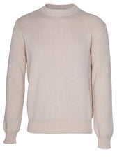GOLDEN GOOSE CREW NECK COTTON SWEATER WITH 'GOLDEN' LETTER ON THE BACK