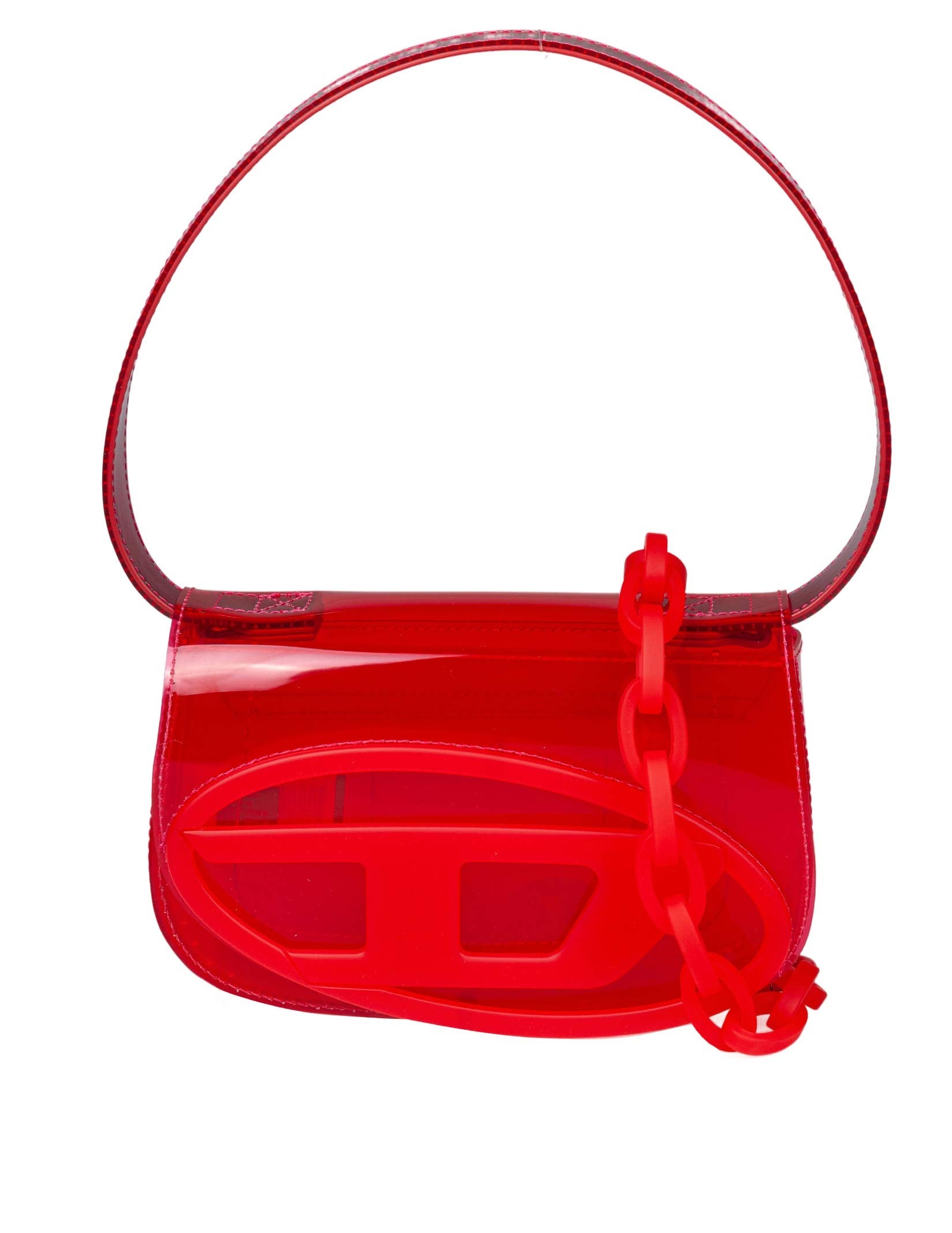 DIESEL 1DR TPU HANDBAG, RED