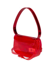 DIESEL 1DR TPU HANDBAG, RED