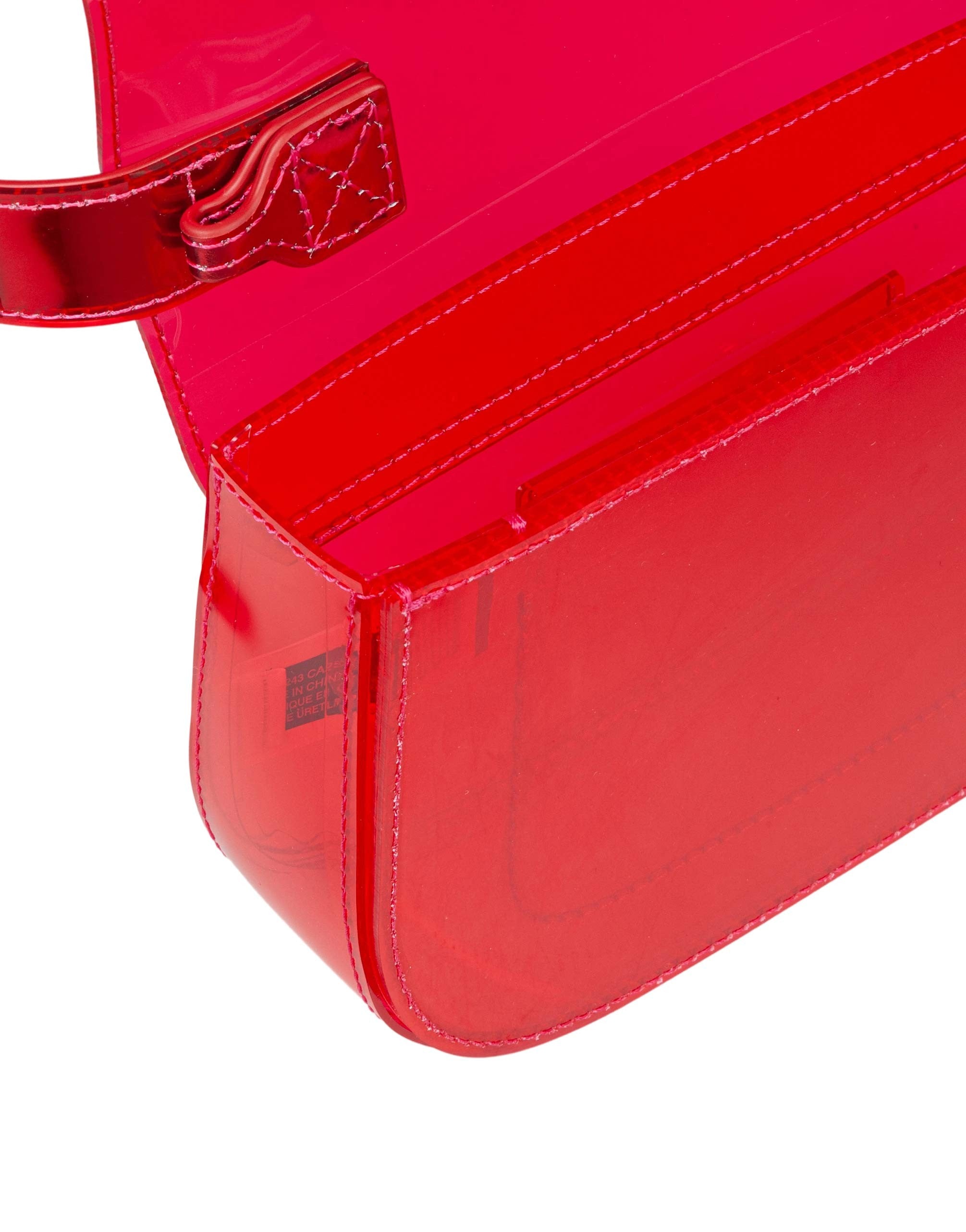 DIESEL 1DR TPU HANDBAG, RED
