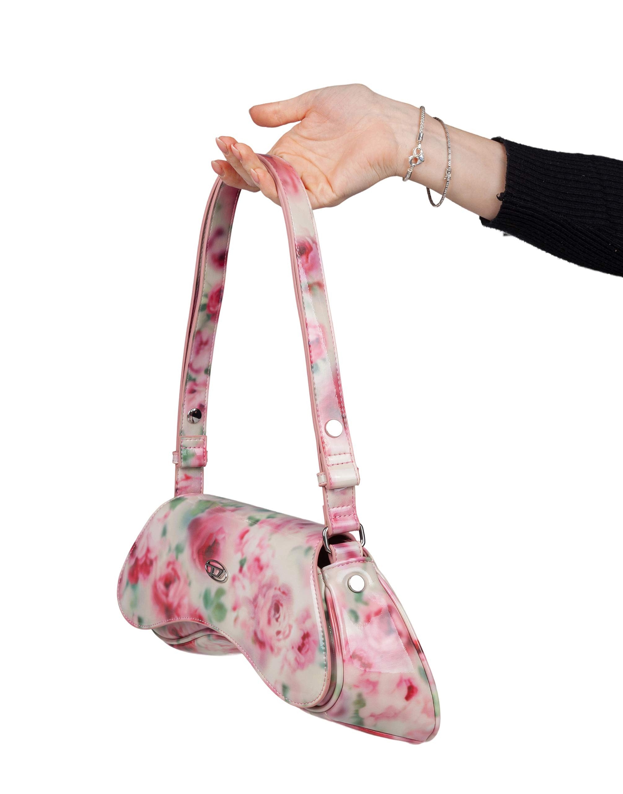 DIESEL PLAY BAG IN GLOSSY PRINTED PU WITH ALL-OVER PRINT