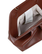 THEMOIRè BORSA A MANO BIOS IN ECOPELLE COLORE MARRONE