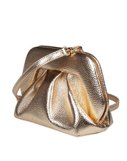 THEMOIRè BORSA BIOS IN ECOPELLE LAMINATA COLORE GOLD