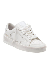 GOLDEN GOOSE STARDAN WHITE LEATHER SNEAKERS