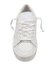 GOLDEN GOOSE STARDAN WHITE LEATHER SNEAKERS