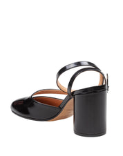 MAISON MARGIELA PUMP TABI 80MM IN BLACK LEATHER