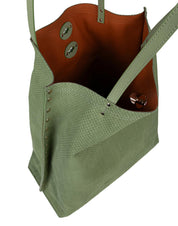 ZANELLATO AMORETTO M LEATHER TOTE BAG, GREEN