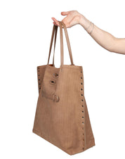 ZANELLATO AMORETTO M LEATHER TOTE BAG, BEIGE