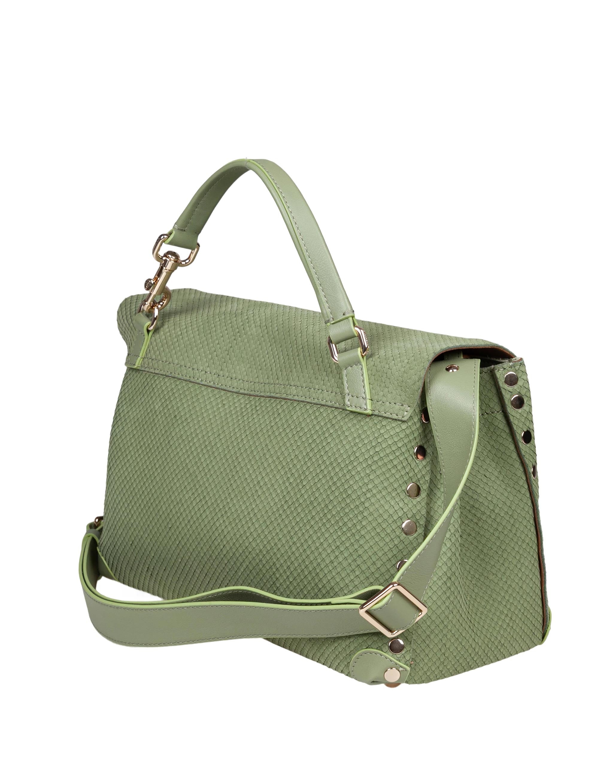 ZANELLATO AMORETTO S HANDBAG IN GREEN LEATHER